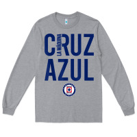 Heather Grey deportivo cruz azul t shirt Long Sleeve Tee - ArtMosaic