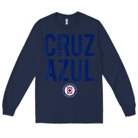 Navy deportivo cruz azul t shirt Long Sleeve Tee - ArtMosaic