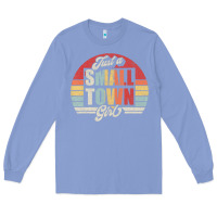Colony Blue Limited Edition Retro Vintage Just A Small Town Girl Long Sleeve Tee - ArtMosaic