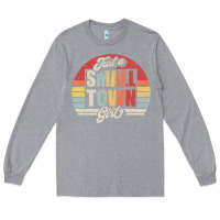 Heather Grey Limited Edition Retro Vintage Just A Small Town Girl Long Sleeve Tee - ArtMosaic