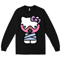 Black hell kitty cute devil Long Sleeve Tee - ArtMosaic