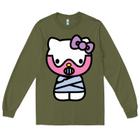 Army Green hell kitty cute devil Long Sleeve Tee - ArtMosaic