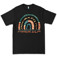 Black America rainbow Premium Tee - FaDigitalArtStudio