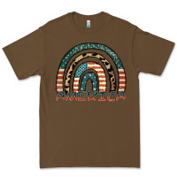 Cacao America rainbow Premium Tee - FaDigitalArtStudio