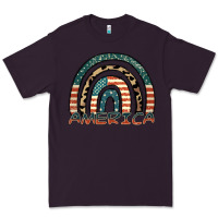 Plum America rainbow Premium Tee - FaDigitalArtStudio