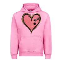 Fuchsia Pink Pink Glitter Heart Urban Hoodie - Jasminsmagicworld