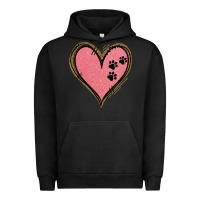 Pigment Black Pink Glitter Heart Urban Hoodie - Jasminsmagicworld