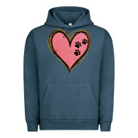 Pigment Midnight Navy Pink Glitter Heart Urban Hoodie - Jasminsmagicworld