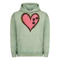 Pigment Oil Green Pink Glitter Heart Urban Hoodie - Jasminsmagicworld
