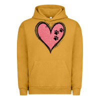 Pigment Peanut Butter Pink Glitter Heart Urban Hoodie - Jasminsmagicworld