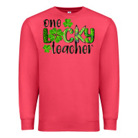 Cardinal st. patrick's day one lucky teacher Premium Sweatshirt - RanaPortraitStore