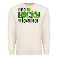 Sandshell st. patrick's day one lucky teacher Premium Sweatshirt - RanaPortraitStore