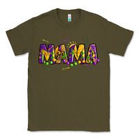 Army Green mama mardi gras Classic Tee - OliviaCreatesArt