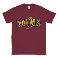 Burgundy mama mardi gras Classic Tee - OliviaCreatesArt