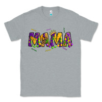 Heather Grey mama mardi gras Classic Tee - OliviaCreatesArt