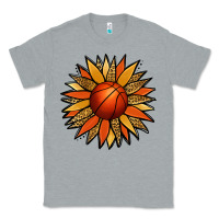 Heather Grey Basketball Sunflower Classic Tee - Jasminsmagicworld