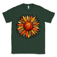Sports Green Basketball Sunflower Classic Tee - Jasminsmagicworld
