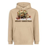 Mushroom Merry christmas skull Heavyweight Hoodie - RanaPortraitStore