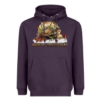 Plum Merry christmas skull Heavyweight Hoodie - RanaPortraitStore