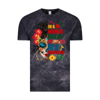 Cloud Black in a world full of princess be a chingona Vintage Tee - BundleAndBundleShop