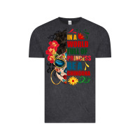 Vintage Black in a world full of princess be a chingona Vintage Tee - BundleAndBundleShop