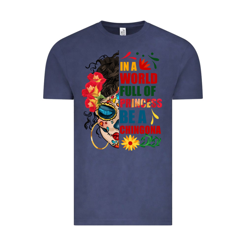 In A World Full Of Princess Be A Chingona Vintage Tee by BundleAndBundleShop | Teevron