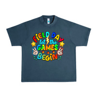 Midnight Navy Field Day Let The Games Begin Urban Heavy Tee - CowhideDigitalArt