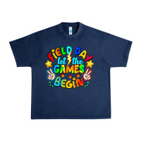 Navy Field Day Let The Games Begin Urban Heavy Tee - CowhideDigitalArt