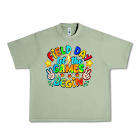 Oil Green Field Day Let The Games Begin Urban Heavy Tee - CowhideDigitalArt
