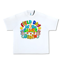 White Field Day Let The Games Begin Urban Heavy Tee - CowhideDigitalArt