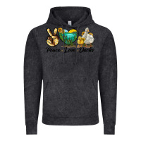 Vintage Black Peace Love Ducks Vintage Hoodie - LillyAllenDesigns