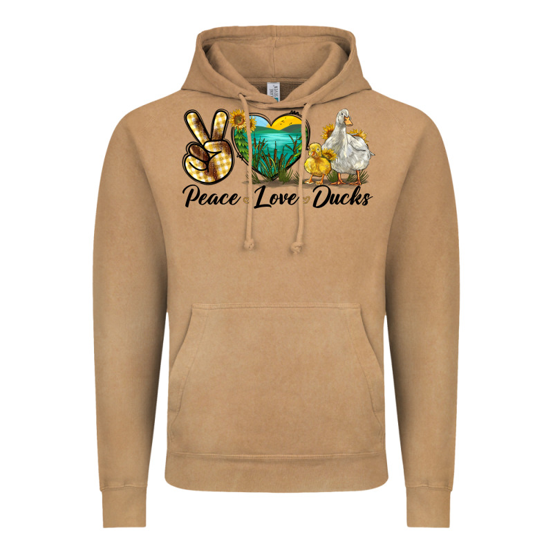 Peace Love Ducks Vintage Hoodie by LillyAllenDesigns | Teevron