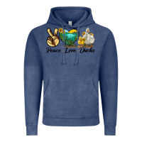 Vintage Denim Peace Love Ducks Vintage Hoodie - LillyAllenDesigns