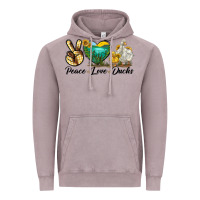 Vintage Zinc Peace Love Ducks Vintage Hoodie - LillyAllenDesigns