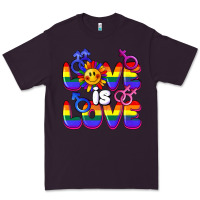 Plum Love is love Premium Tee - FaDigitalArtStudio