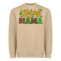 Lucky Mama St Patricks Day Heavyweight Sweatshirt | Teevron