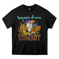 Black simmer down cowboy Heavy Core Tee - OliviaCreatesArt