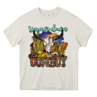 Cream simmer down cowboy Heavy Core Tee - OliviaCreatesArt