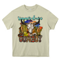 Mossy simmer down cowboy Heavy Core Tee - OliviaCreatesArt