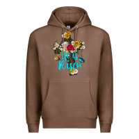 Chestnut he is rısen with cross and butterfly Premium Hoodie - Artiststas