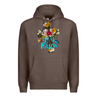 Coffee he is rısen with cross and butterfly Premium Hoodie - Artiststas