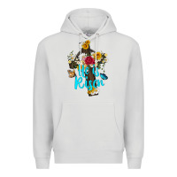 Dove Grey he is rısen with cross and butterfly Premium Hoodie - Artiststas