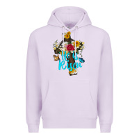 Lilac he is rısen with cross and butterfly Premium Hoodie - Artiststas