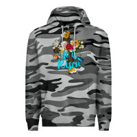 Slate Camo he is rısen with cross and butterfly Premium Hoodie - Artiststas