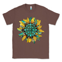 Chestnut sunflower with gemstone and cowhide Classic Tee - Artiststas