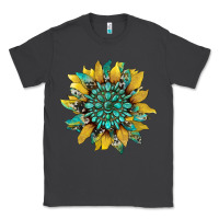 Smoke sunflower with gemstone and cowhide Classic Tee - Artiststas