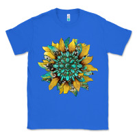 True Royal sunflower with gemstone and cowhide Classic Tee - Artiststas