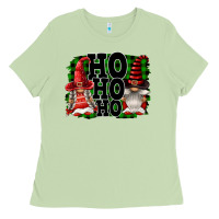Matcha Ho Ho Ho Christmas Gnomes Ladies Tee - FaDigitalArtStudio