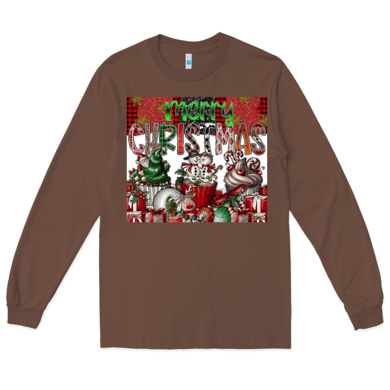 Merry Christmas Long Sleeve Tee by CowhideDigitalArt | Teevron