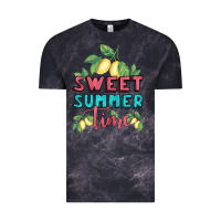 Cloud Black sweet summer time lemonade Vintage Tee - BundleAndBundleShop